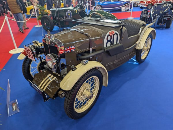 Une MG M Double Twelve de 1930 : malgré sa taille lilliputienne, il s’agit bien d’une auto de course !